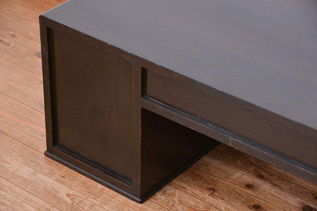 レトロ家具　昭和レトロ 使い込まれた片袖机(テーブル)