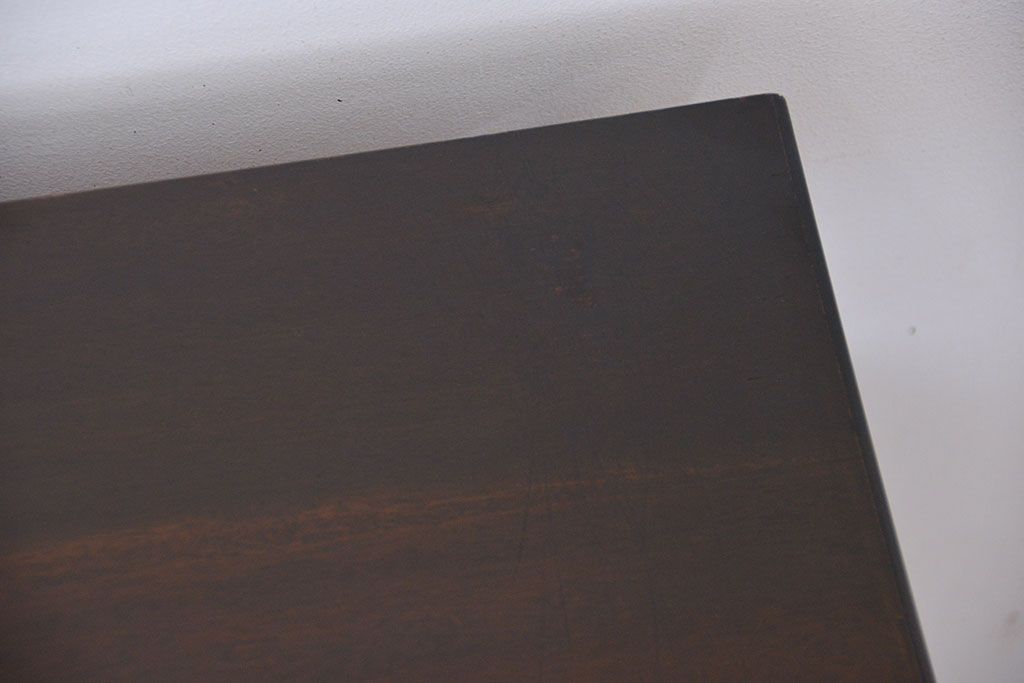 レトロ家具　昭和レトロ 作りの良い縦型レコードケース(飾り棚、小引出、書類ケース)