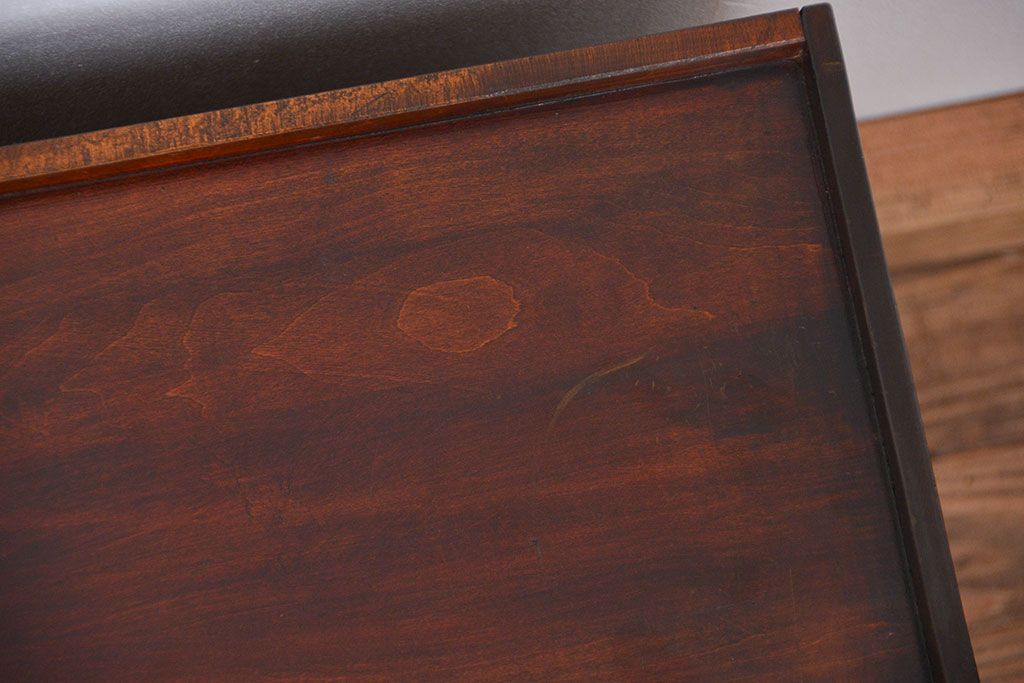 レトロ家具　昭和レトロ 小さな引き出し付きカルテケース(書類棚)
