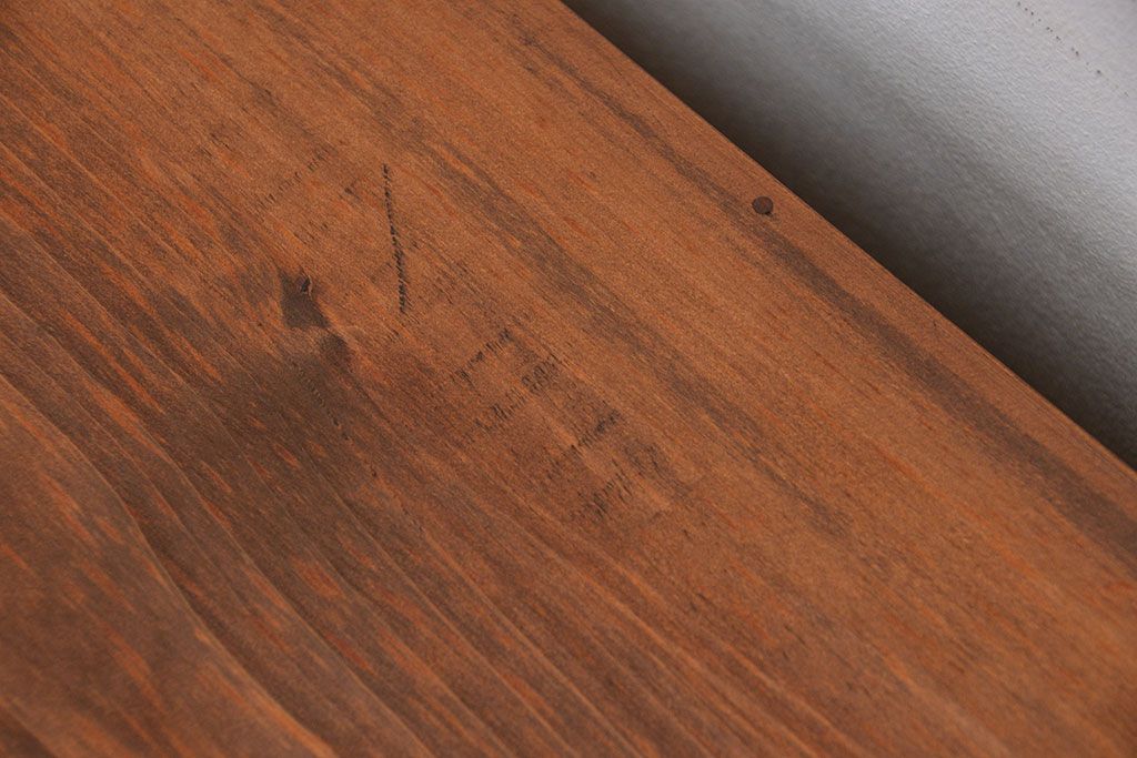 レトロ家具　昭和レトロ シンプルなローチェスト(2)(ローボード、箪笥)