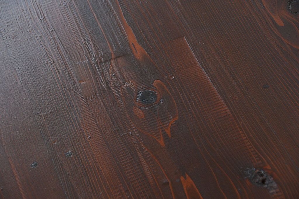 レトロ家具　昭和レトロ 両面引き出しの大きな作業台(テーブル、机)