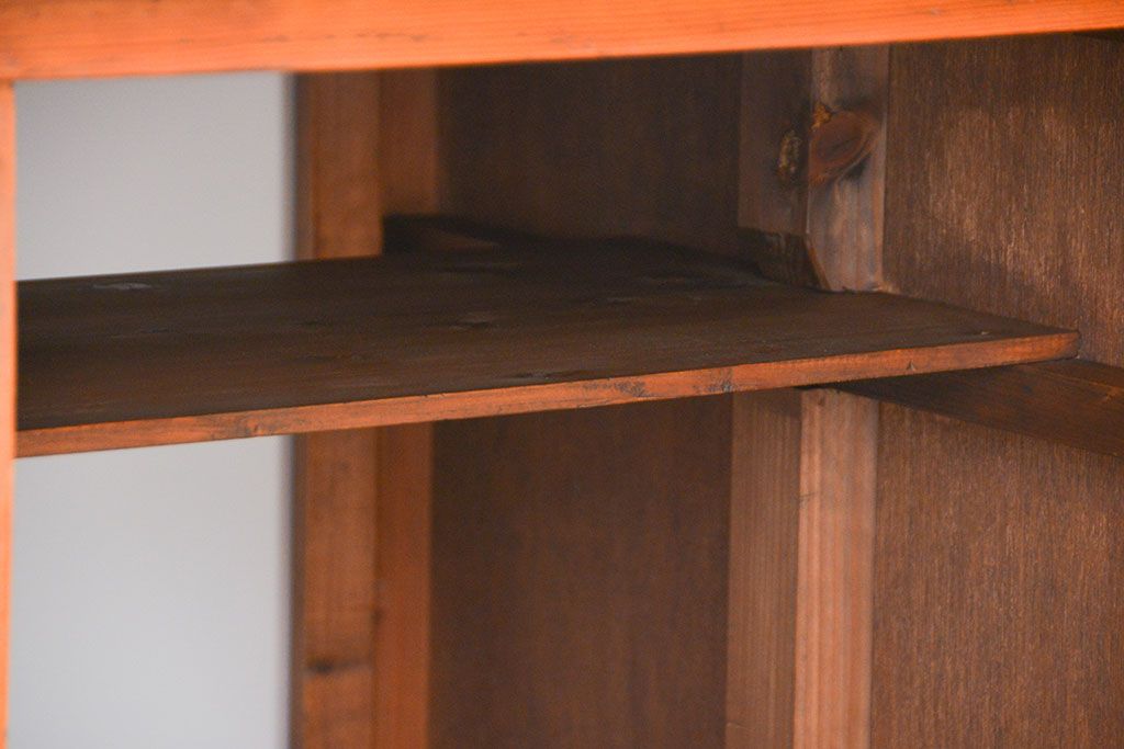 レトロ家具　昭和レトロ 両面引き出しの大きな作業台(テーブル、机)
