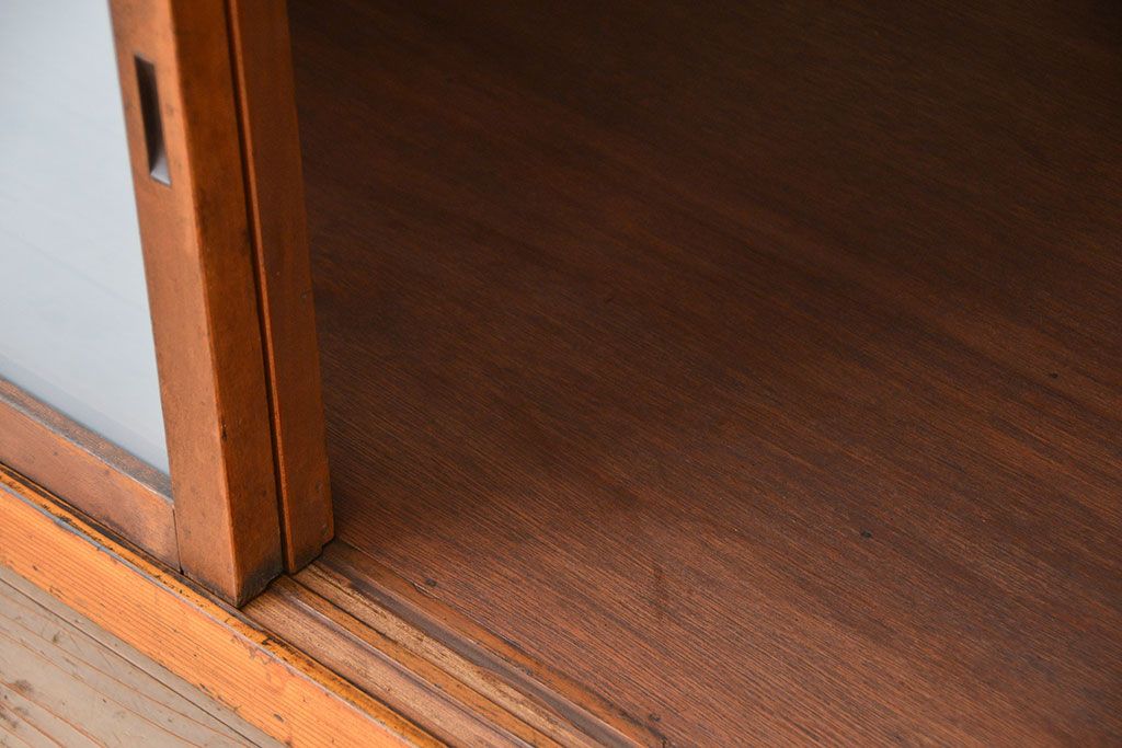 レトロ家具　昭和レトロ 両面引き出しの大きな作業台(テーブル、机)