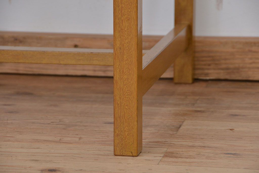 レトロ家具　昭和レトロ シンプルな角テーブル(机、作業台)
