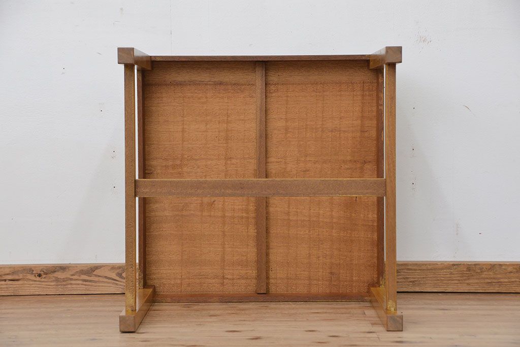レトロ家具　昭和レトロ シンプルな角テーブル(机、作業台)