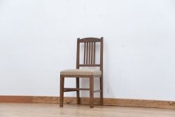 アンティーク家具　アンティーク 日本製 古いブナ材のシンプルな椅子(1)(チェア、イス)