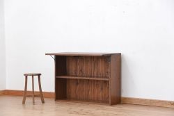 アンティーク家具　アンティーク 古い木のカウンターテーブル(1)(本棚、飾り棚、作業台)