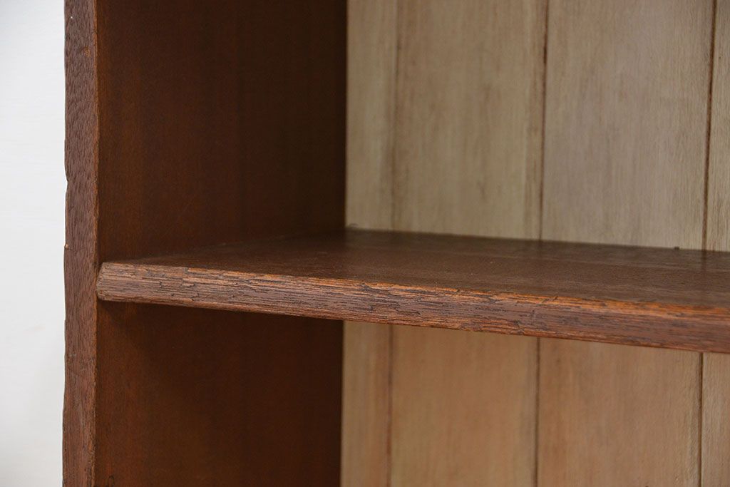 アンティーク家具　アンティーク 古い木の脚付きカウンターテーブル(2)(机、飾り棚、本棚)