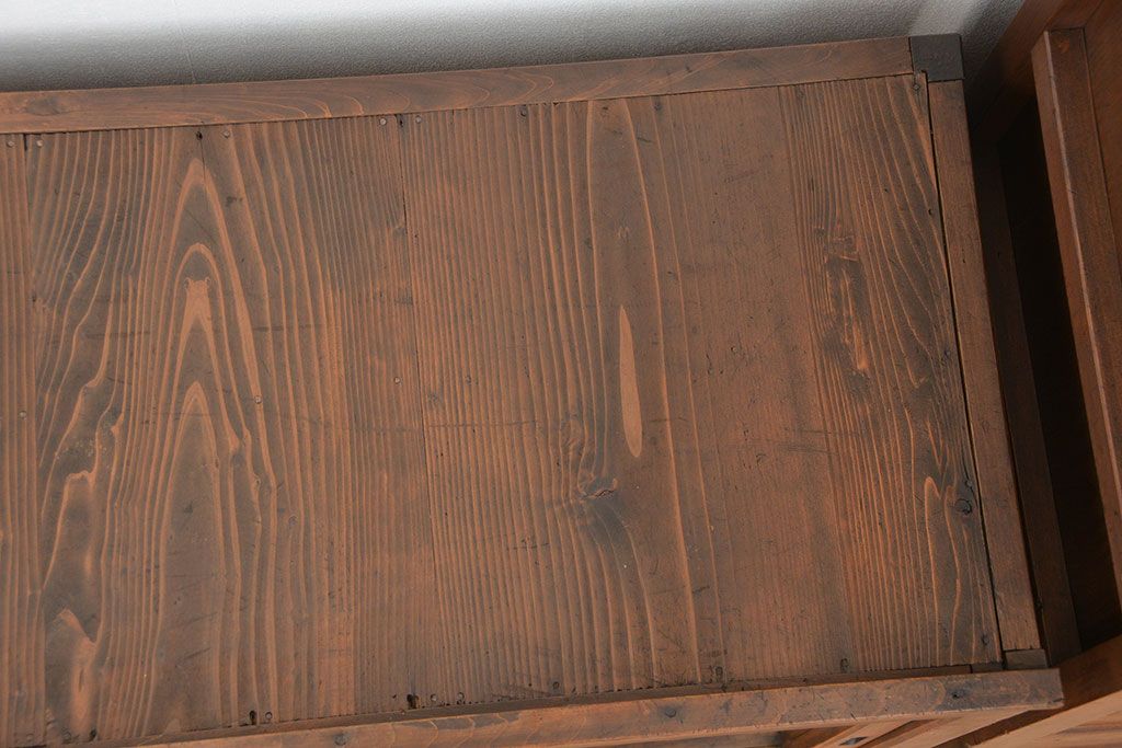 アンティーク家具　古民具・骨董 味わい深い時代箪笥収納棚(帳場箪笥)