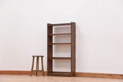 レトロ家具　昭和レトロ シンプルな本棚(ブックシェルフ)
