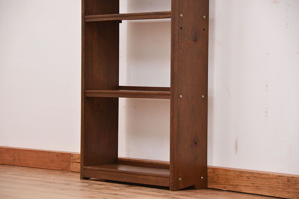 レトロ家具　昭和レトロ シンプルな本棚(ブックシェルフ)