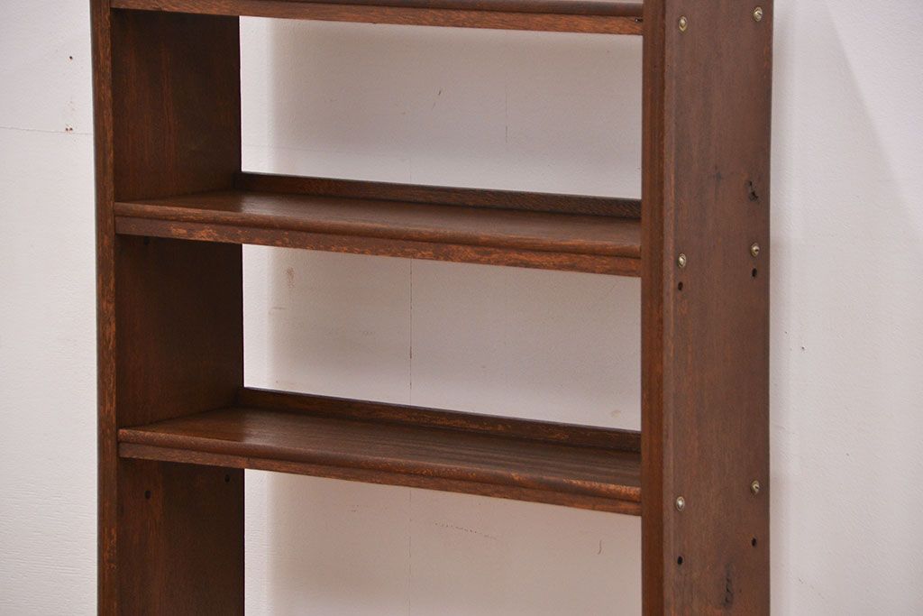 レトロ家具　昭和レトロ シンプルな本棚(ブックシェルフ)