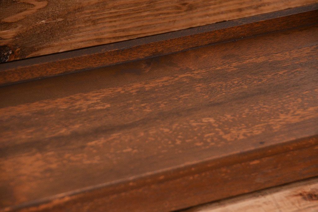 レトロ家具　昭和レトロ シンプルな本棚(ブックシェルフ)