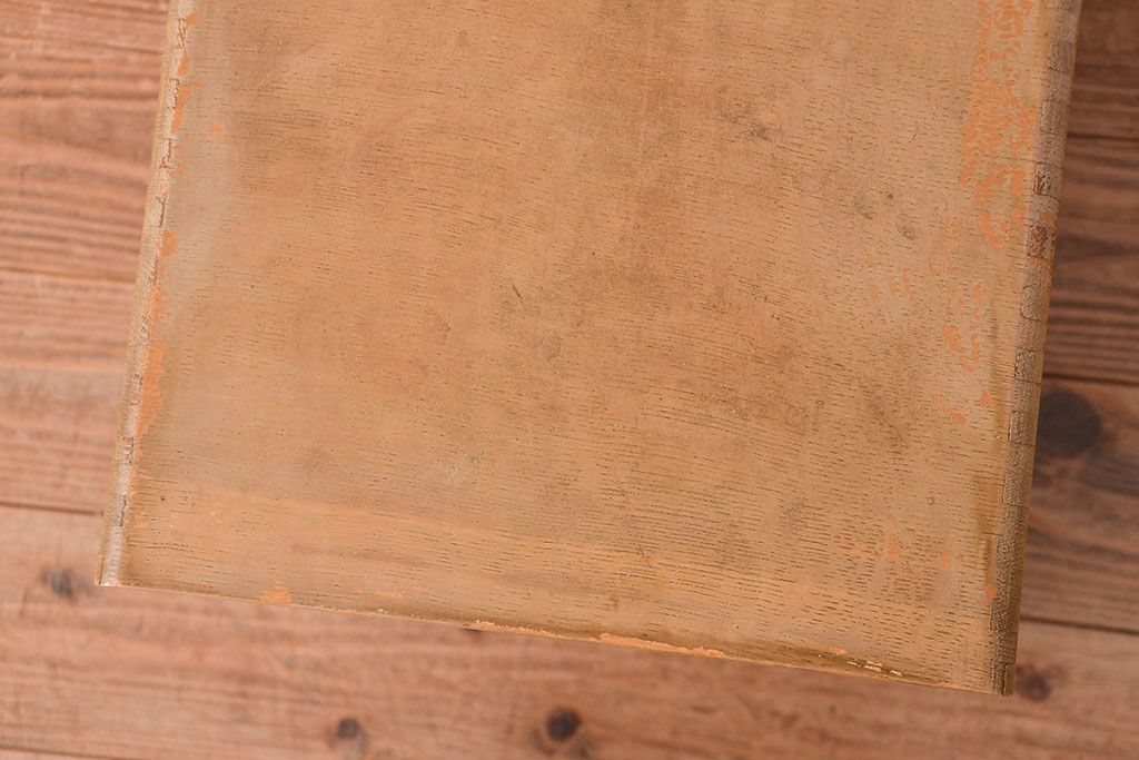 レトロ家具　昭和レトロ　ネームプレート付き!木製シャッター付きのアンティーク小引き出し