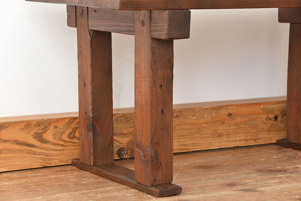 アンティーク家具 アンティーク 古い木の小さなサイドテーブル(机) | ラフジュ工房