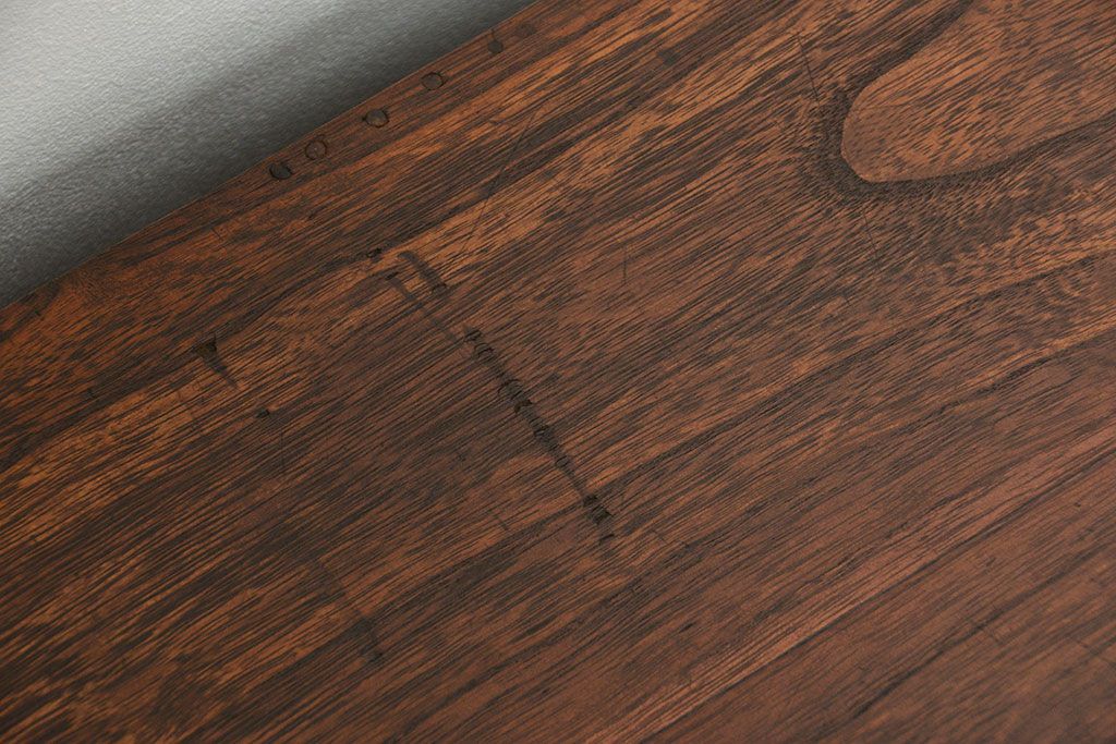 アンティーク家具　アンティーク ☆モダンデザインの二段重ね時代箪笥