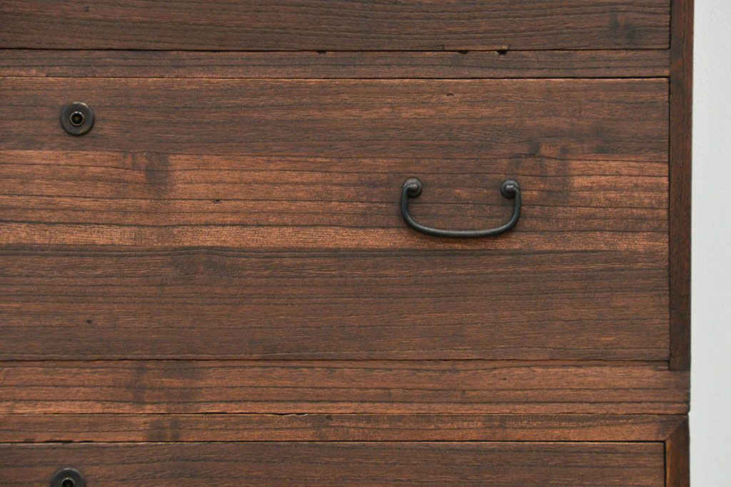 レトロ家具　昭和レトロ ☆シンプルな二段重ね箪笥(チェスト)