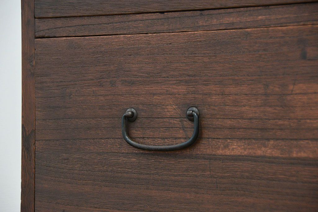 レトロ家具　昭和レトロ ☆シンプルな二段重ね箪笥(チェスト)