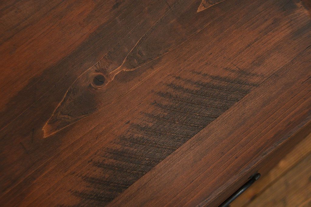 レトロ家具　昭和レトロ ☆シンプルな二段重ね箪笥(チェスト)