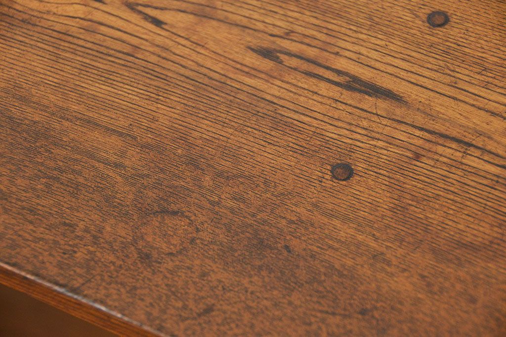 レトロ家具　昭和レトロ 小振りなアンティーク収納棚(戸棚、茶箪笥)