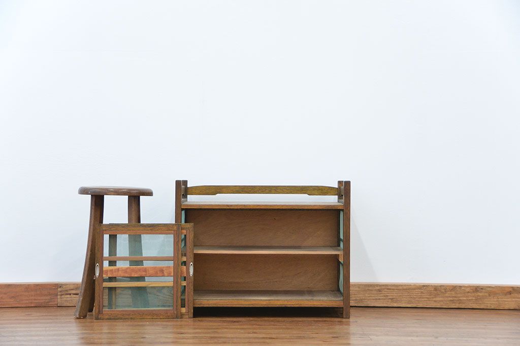 レトロ家具　昭和レトロ 古い木の蠅帳(はえ帳、はい帳)