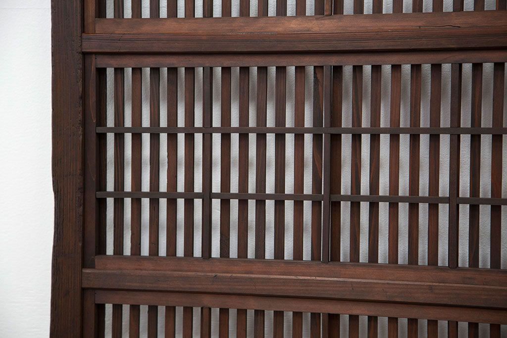 古民具・骨董 ★裏障子付き格子戸2枚セット