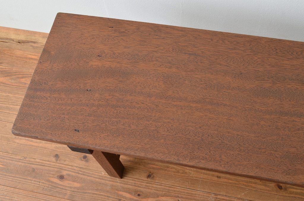 レトロ家具　昭和レトロ 古い木のシンプルなベンチ3(長イス・椅子)