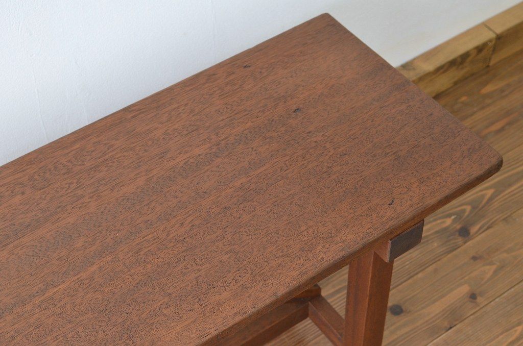 レトロ家具　昭和レトロ 古い木のシンプルなベンチ3(長イス・椅子)