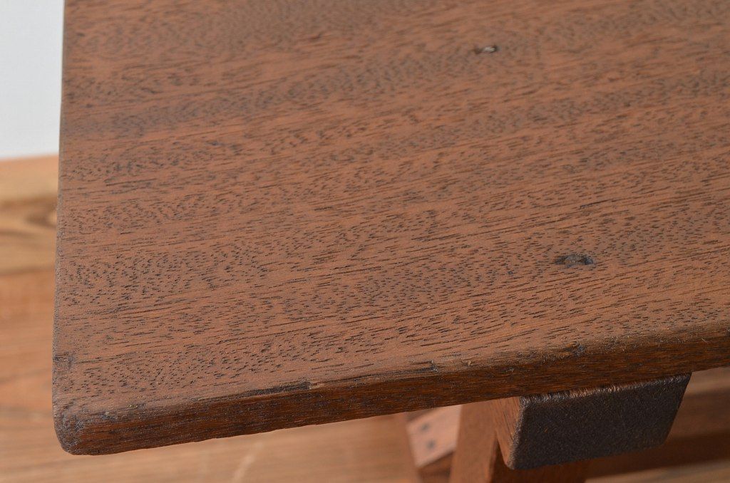 レトロ家具　昭和レトロ 古い木のシンプルなベンチ3(長イス・椅子)