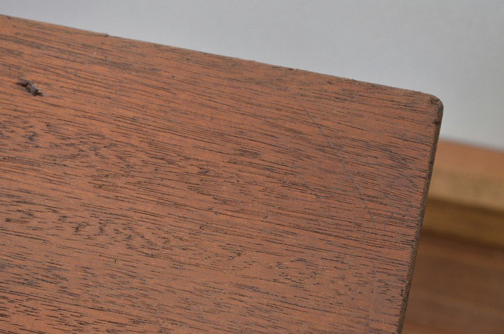 レトロ家具　昭和レトロ 古い木のシンプルなベンチ3(長イス・椅子)