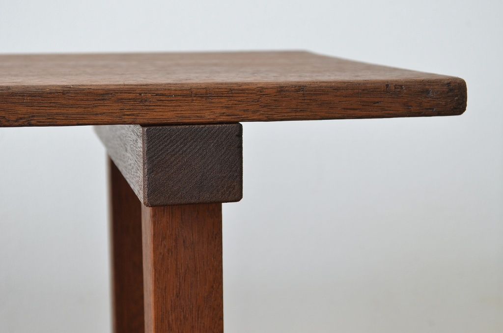 レトロ家具　昭和レトロ 古い木のシンプルなベンチ3(長イス・椅子)