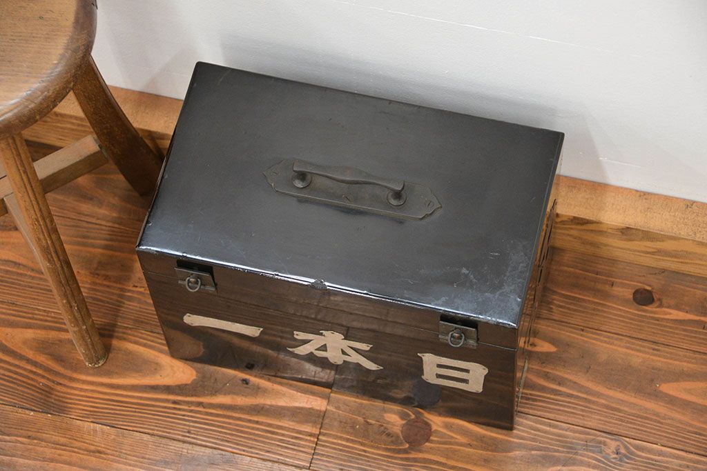 アンティーク雑貨　古民具・骨董 珍品希少　古い商家の小物収納箱　