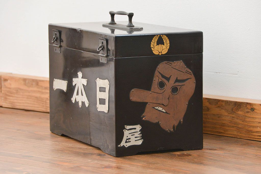 アンティーク雑貨　古民具・骨董 珍品希少　古い商家の小物収納箱　