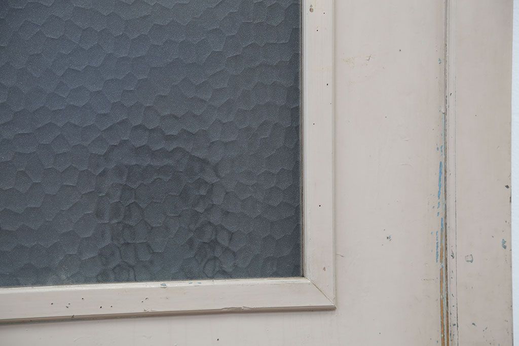 昭和レトロ ペンキのはげたシンプルな引き戸1枚(建具、ガラス戸、板戸)