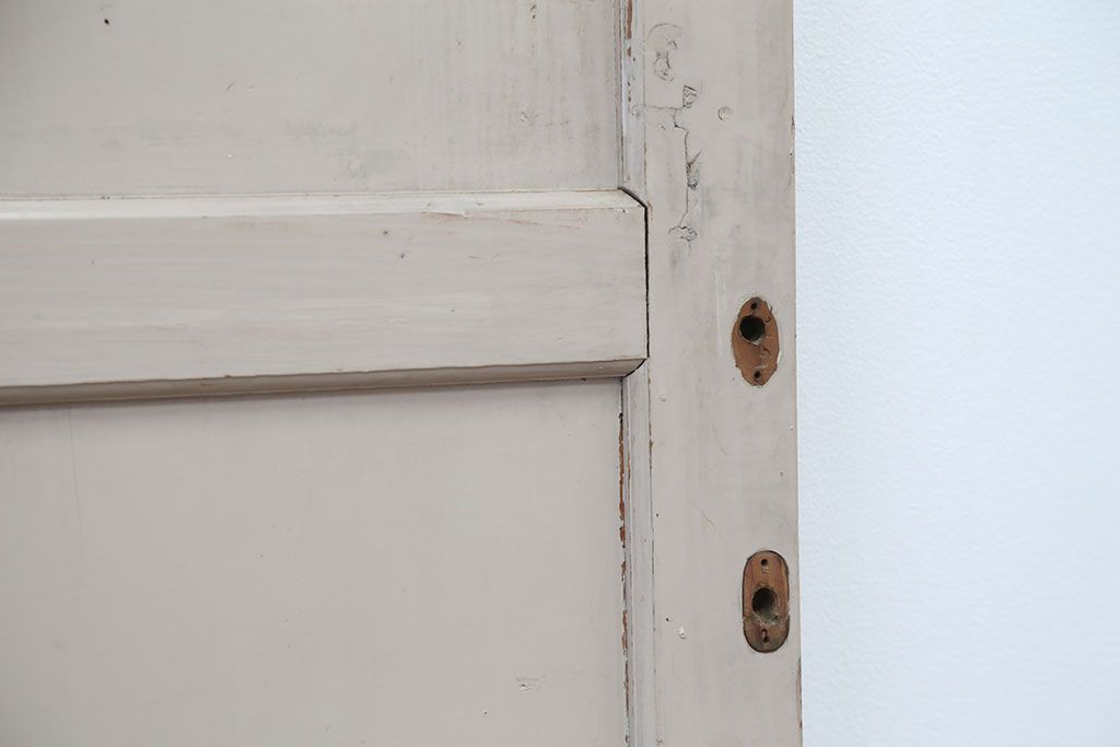 昭和レトロ ペンキのはげたシンプルな引き戸1枚(建具、ガラス戸、板戸)