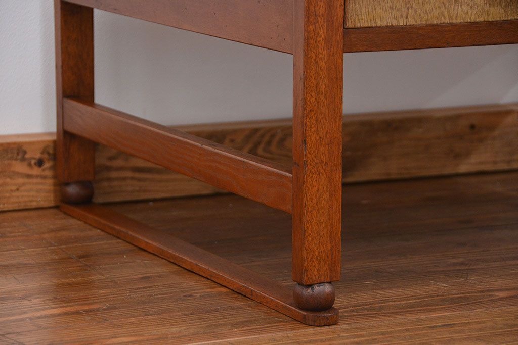 レトロ家具　昭和レトロ 古い木の文机(テーブル、作業台)