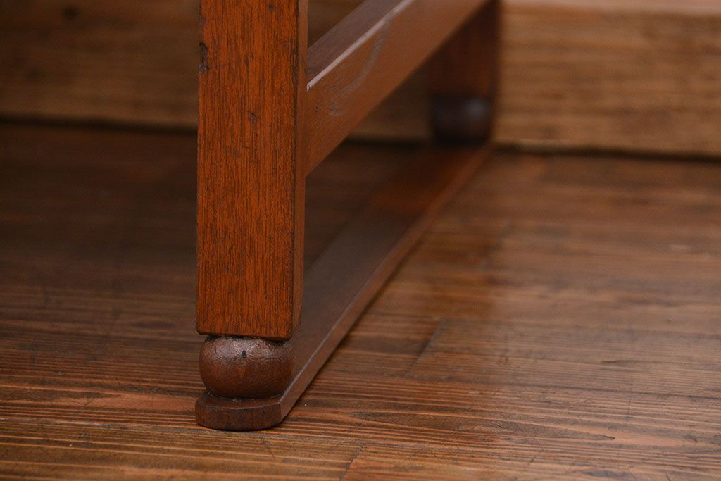 レトロ家具　昭和レトロ 古い木の文机(テーブル、作業台)