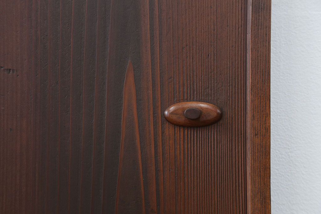 昭和レトロ シックで細身のダイヤガラス扉(和風ドア)