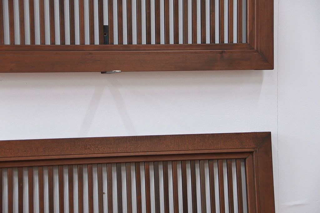 古民具・骨董 シンプルでモダンな縦格子欄間(和風家具)