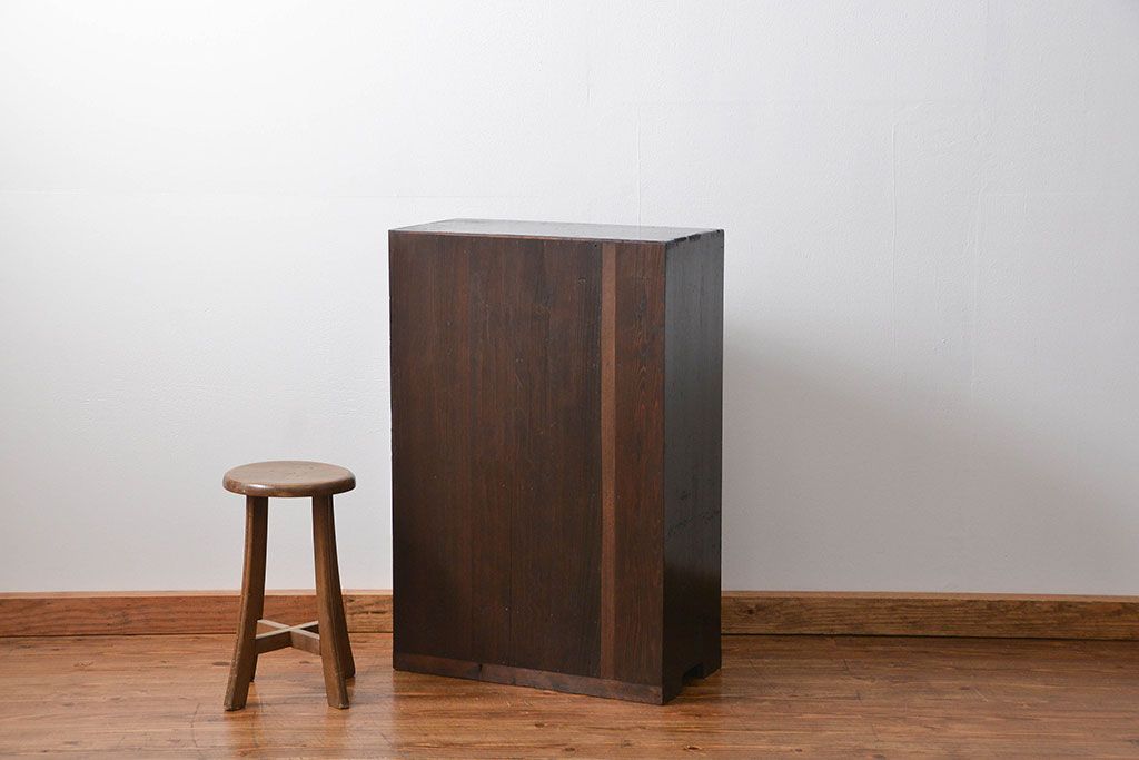 アンティーク家具　アンティーク シンプルなモールガラス本箱(収納棚)
