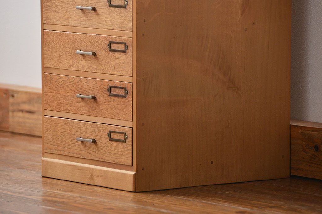アンティーク家具　アンティーク 古い木のナチュラルな色合いの6段小引き出し(ドロワー、小物入れ)