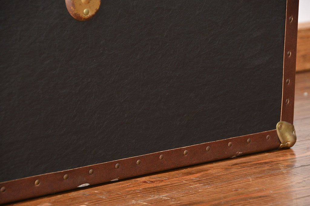 アンティーク雑貨　1980年頃 中古 レトロなデザインの舟トランク(センターテーブル)