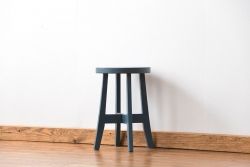 アンティーク家具　かわいらしいアンティークペイントスツール(丸椅子)
