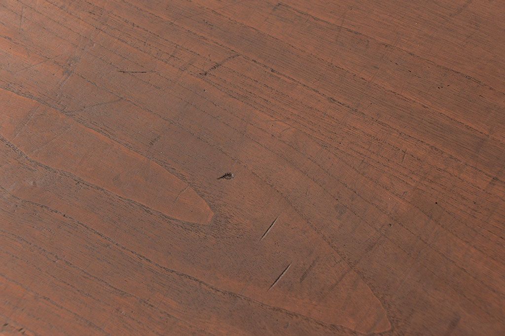 アンティーク家具　古民具・骨董 ☆シンプルな丸金具の二段重ね時代箪笥