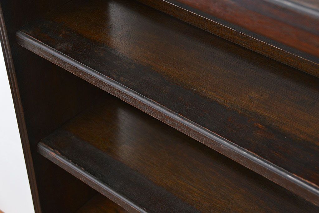 アンティーク家具　アンティーク 味のある楔(くさび)式 本棚(飾り棚/ブックシェルフ/陳列棚)