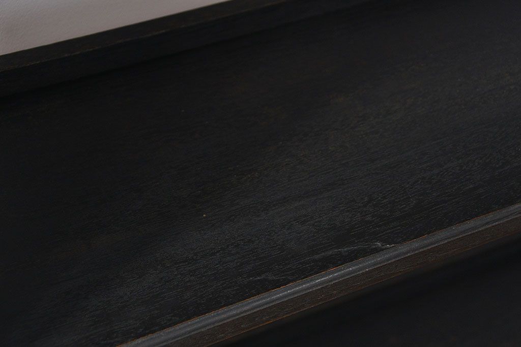 レトロ家具　昭和レトロ ★シックな楔(くさび)式の縦型本棚(飾り棚/ブックシェルフ/陳列棚)