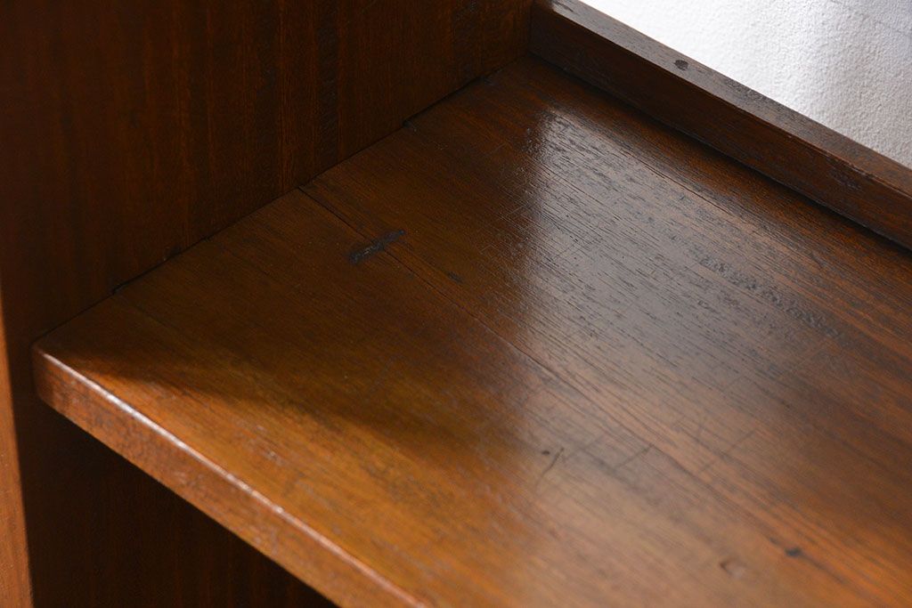 レトロ家具　昭和レトロ ★シンプルな楔(くさび)式本棚(飾り棚/ブックシェルフ/陳列棚)