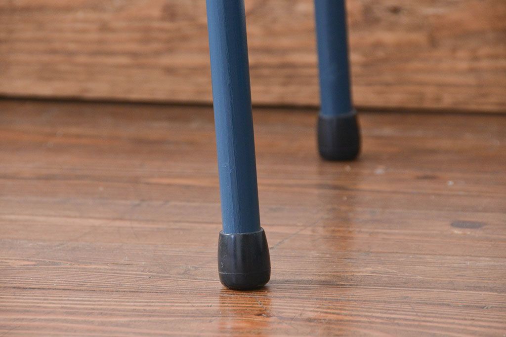アンティーク家具　アンティーク ☆天板一枚板 使い込まれた古材天板の鉄脚テーブル(2)(デスク/作業台/机)
