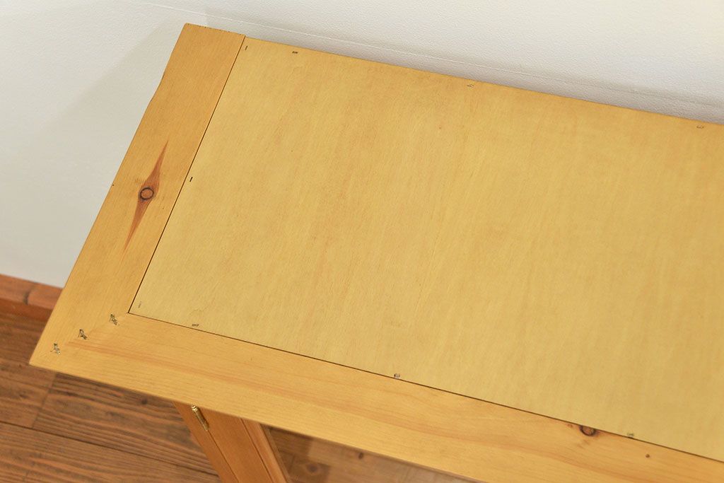 中古　ペニーワイズ　パイン材カップボード(中)定価約20万円(食器棚、キャビネット、カップボード)