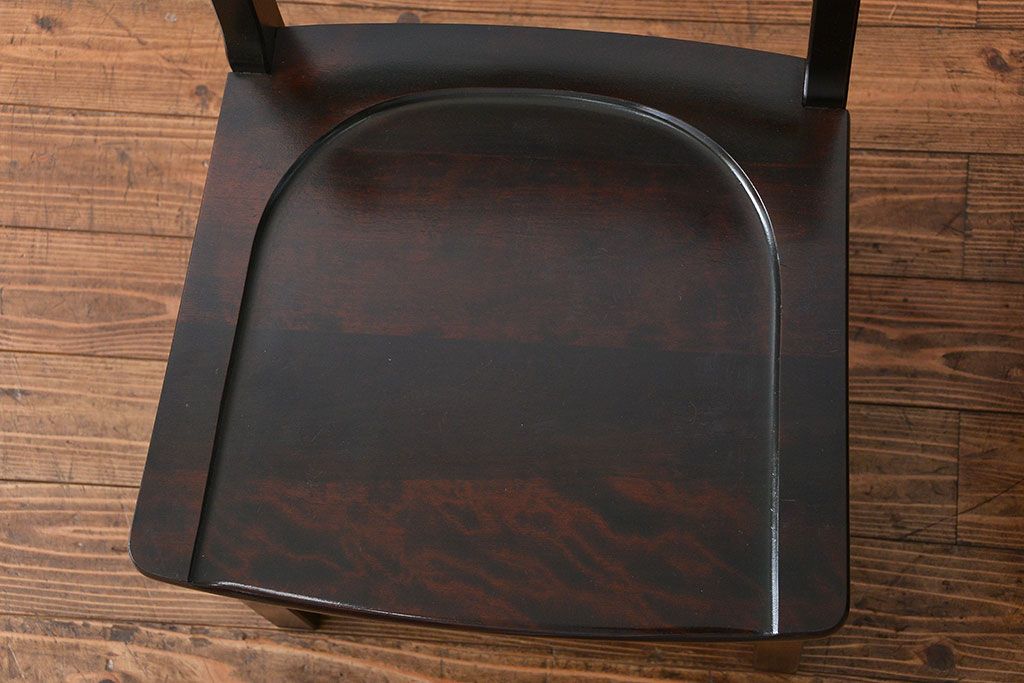 中古美品　北海道民芸家具 ダイニングチェア2脚セット(イス、椅子、いす)